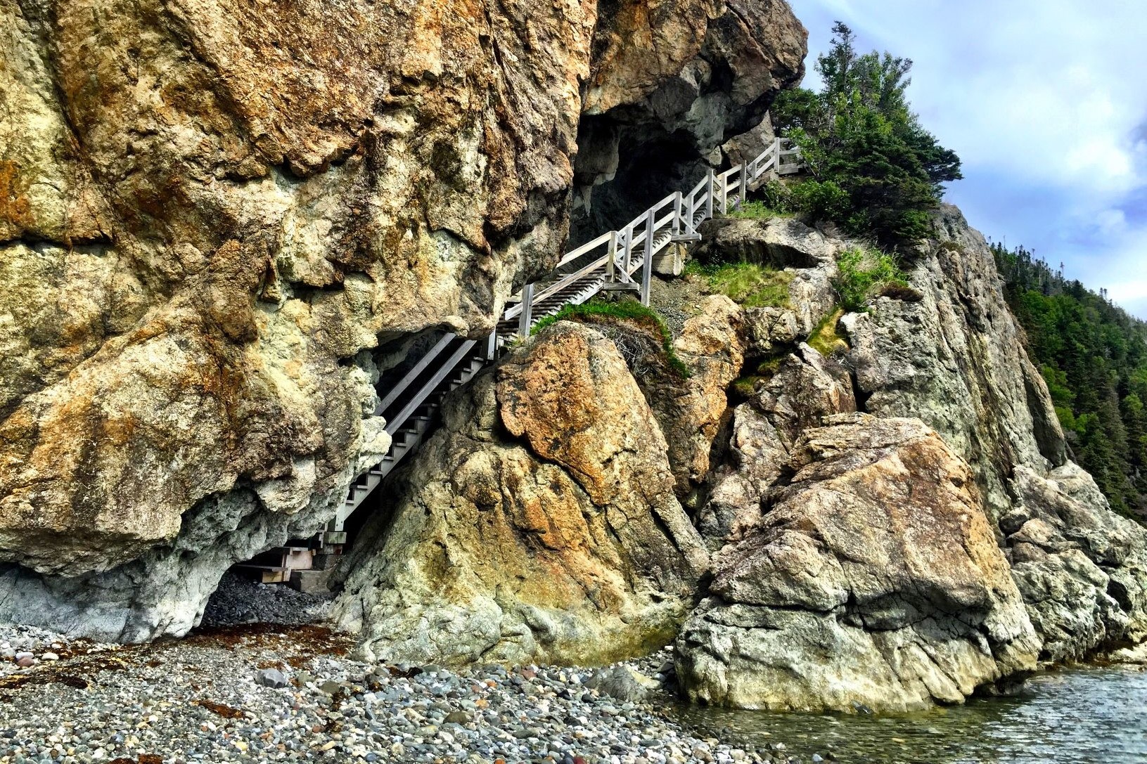 Governor's Staircase at Blow Me Down Provincial Park