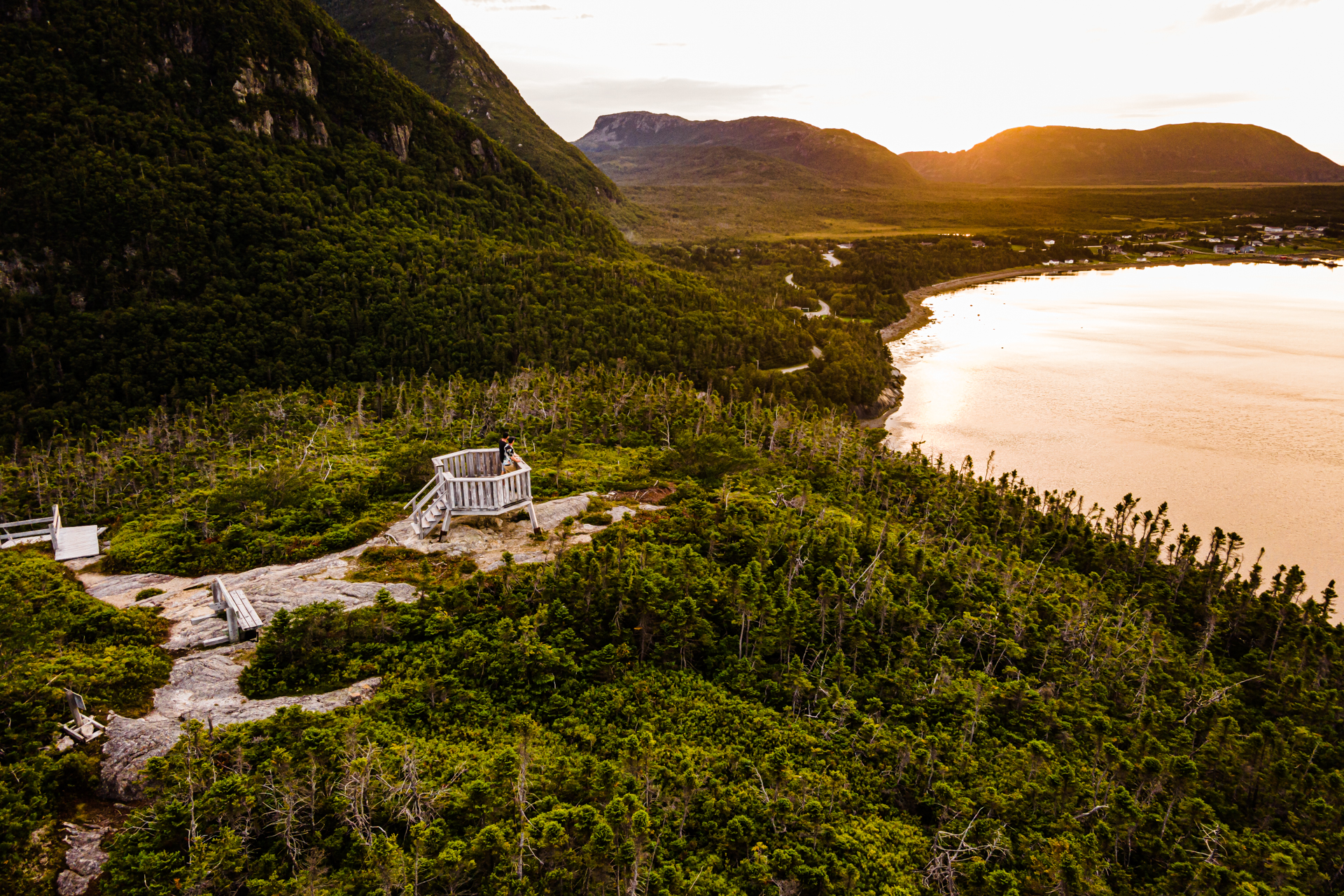 Sandy beach at Blow Me Down Provincial Park
